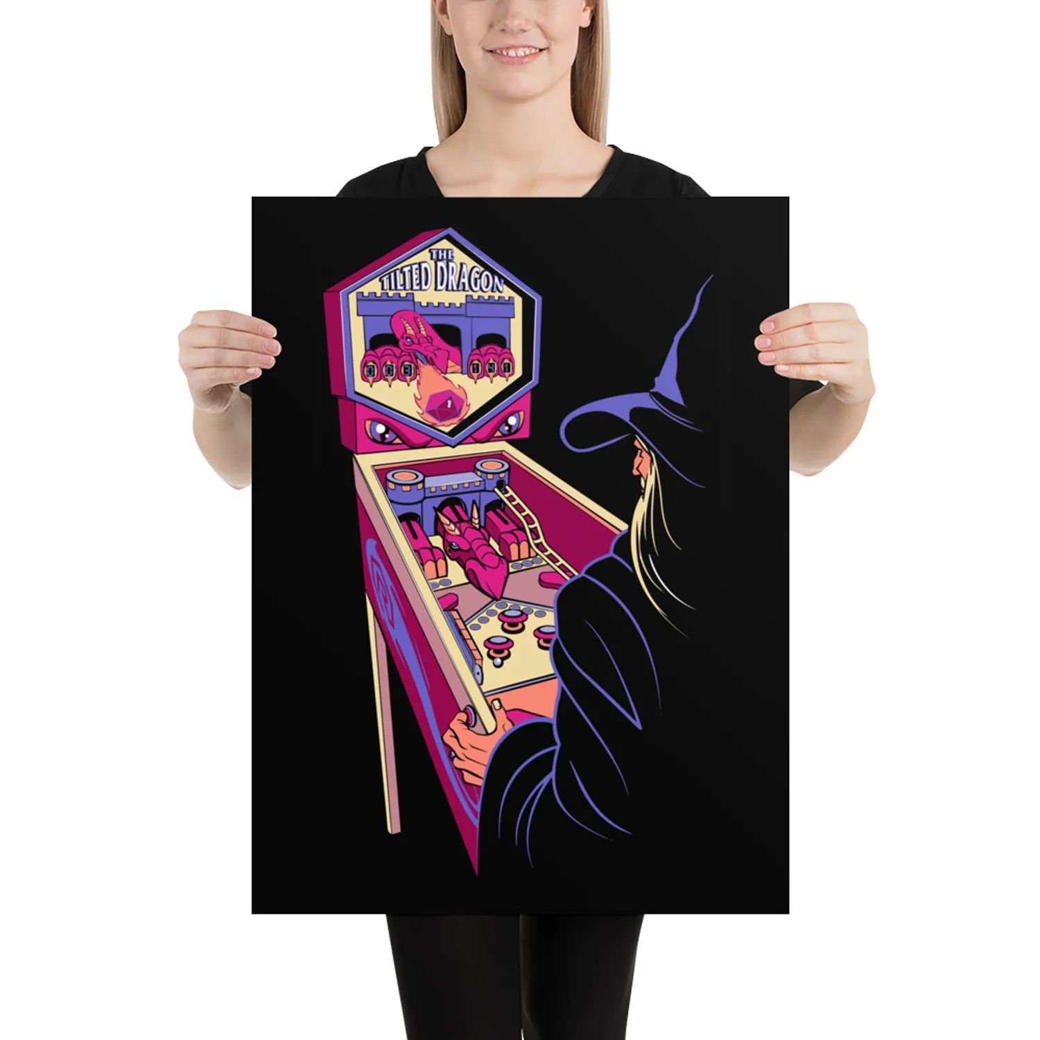 Roll A Crit Pinball Wizard poster 18x24 inch gicléeprint