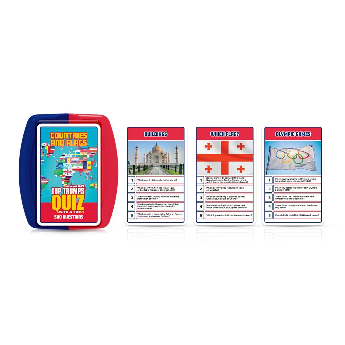Top Trumps Quiz Countries & Flags kaartspel 500 vragen