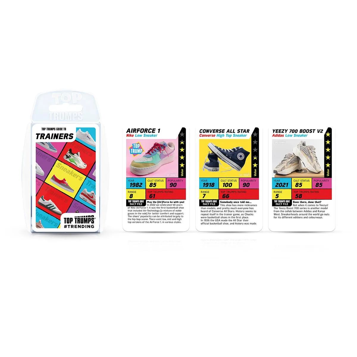 Top Trumps Gen Z Guide to Trainers kaartspel sneakers