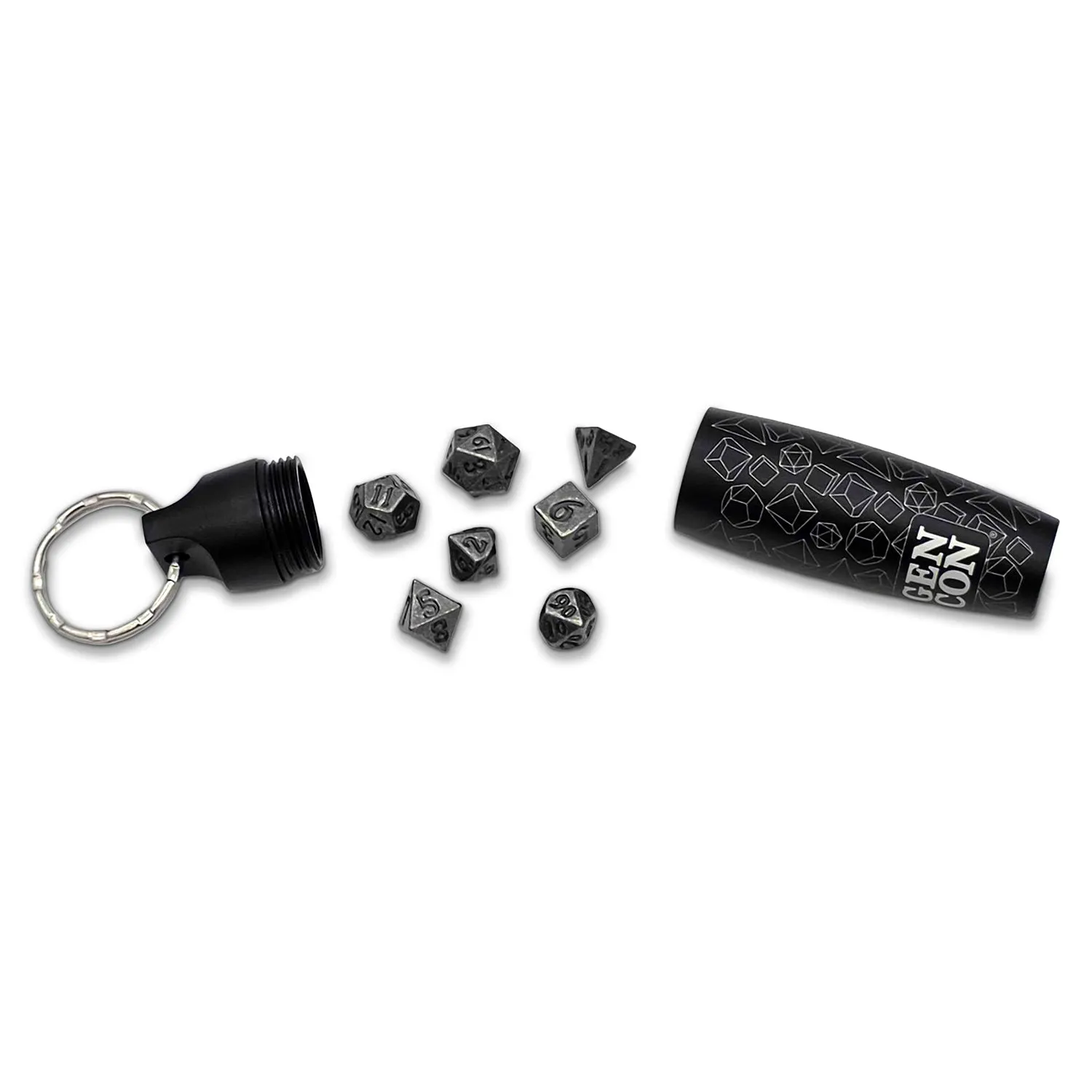Roll A Crit Gen Con 2026 mini dobbelset sleutelhanger