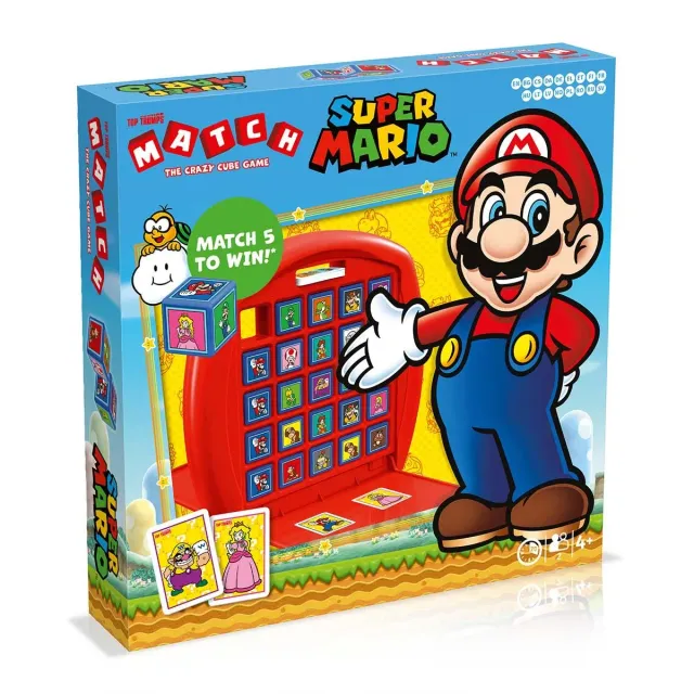 Top Trumps Match Super Mario kubusspel 2 spelers 5 op een rij