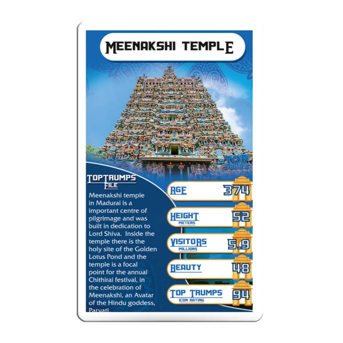 Top Trumps Monuments of India kaartspel Deluxe 30 stuks