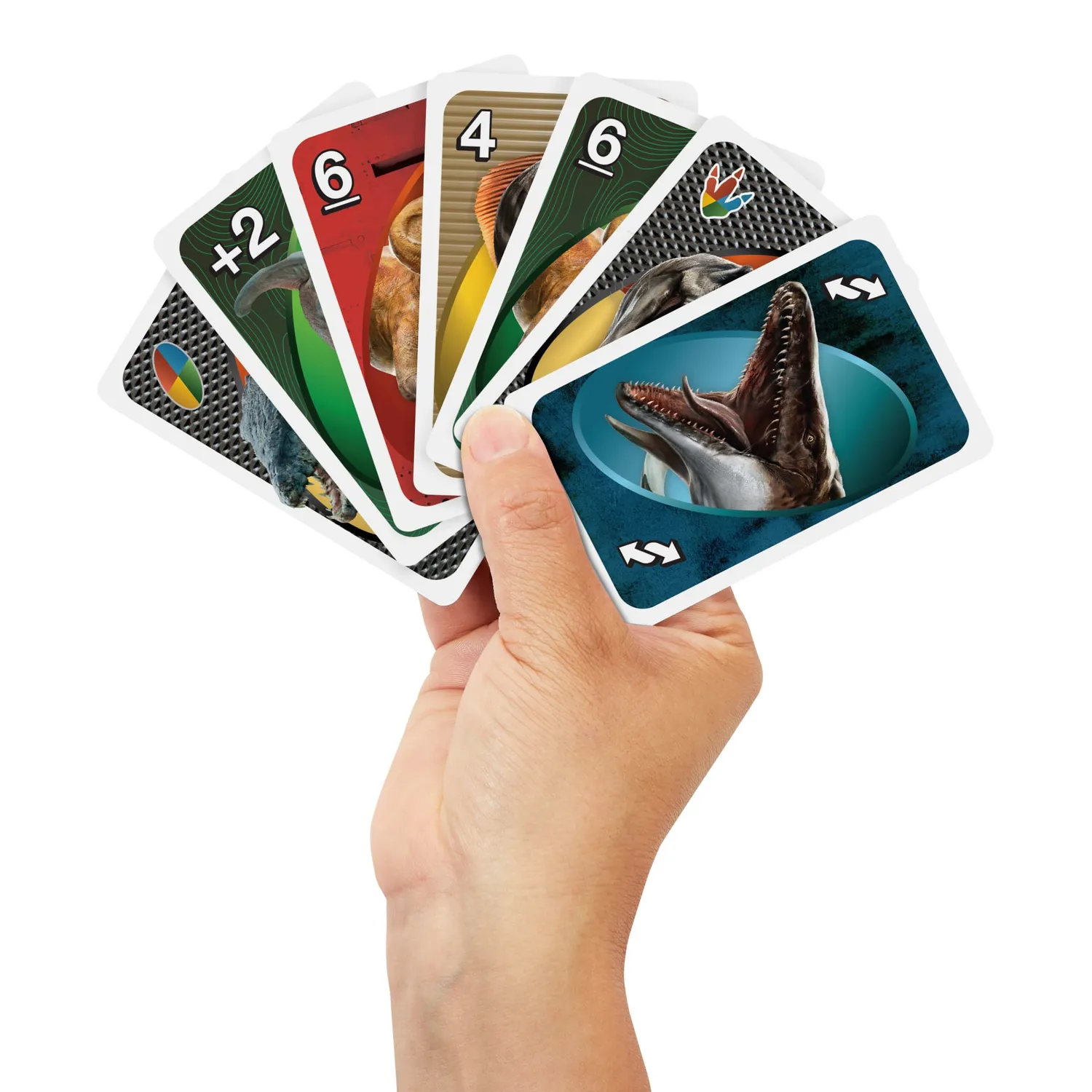 UNO Jurassic World Rebirth kaartspel 7+