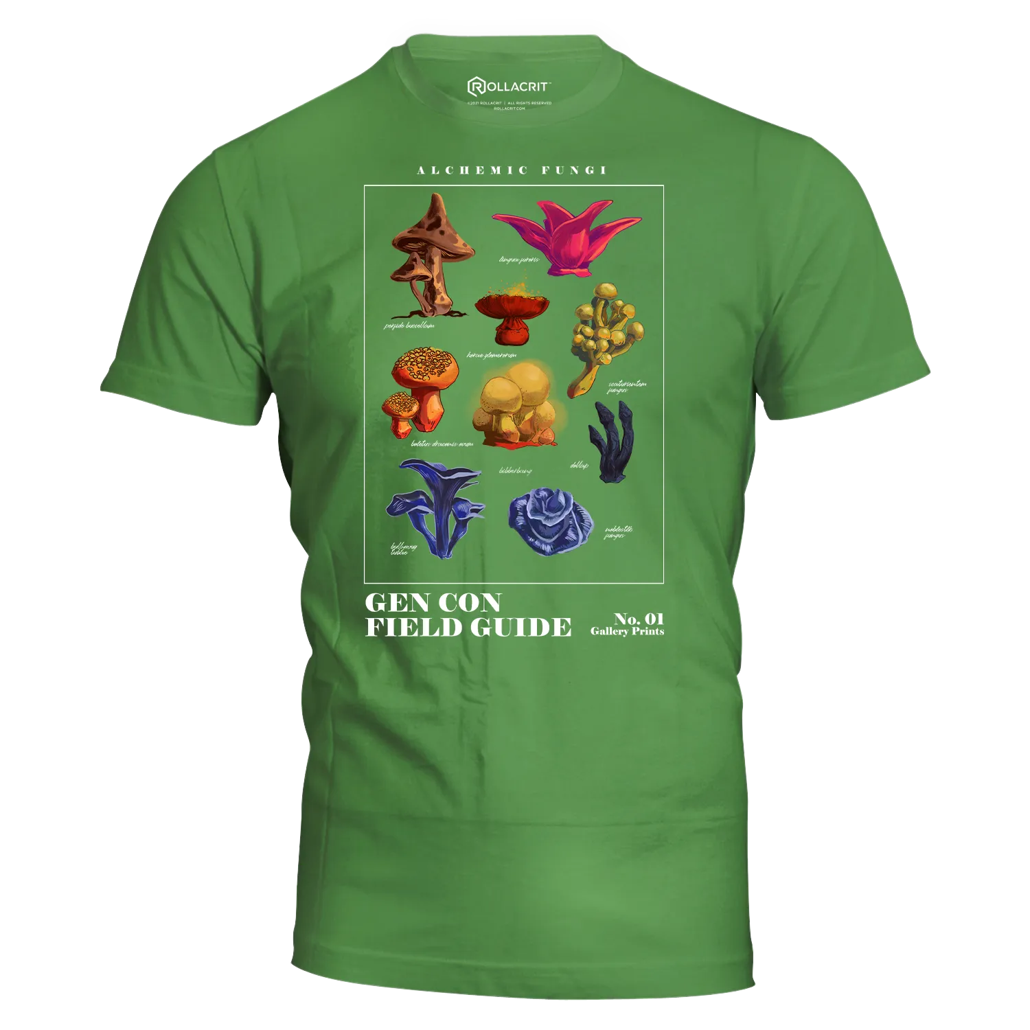 Gen Con Alchemic Fungi t-shirt uniseks katoen