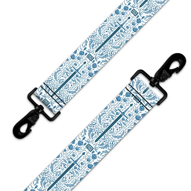 Roll A Crit Gen Con Floral Swords schouderband 140 cm wit