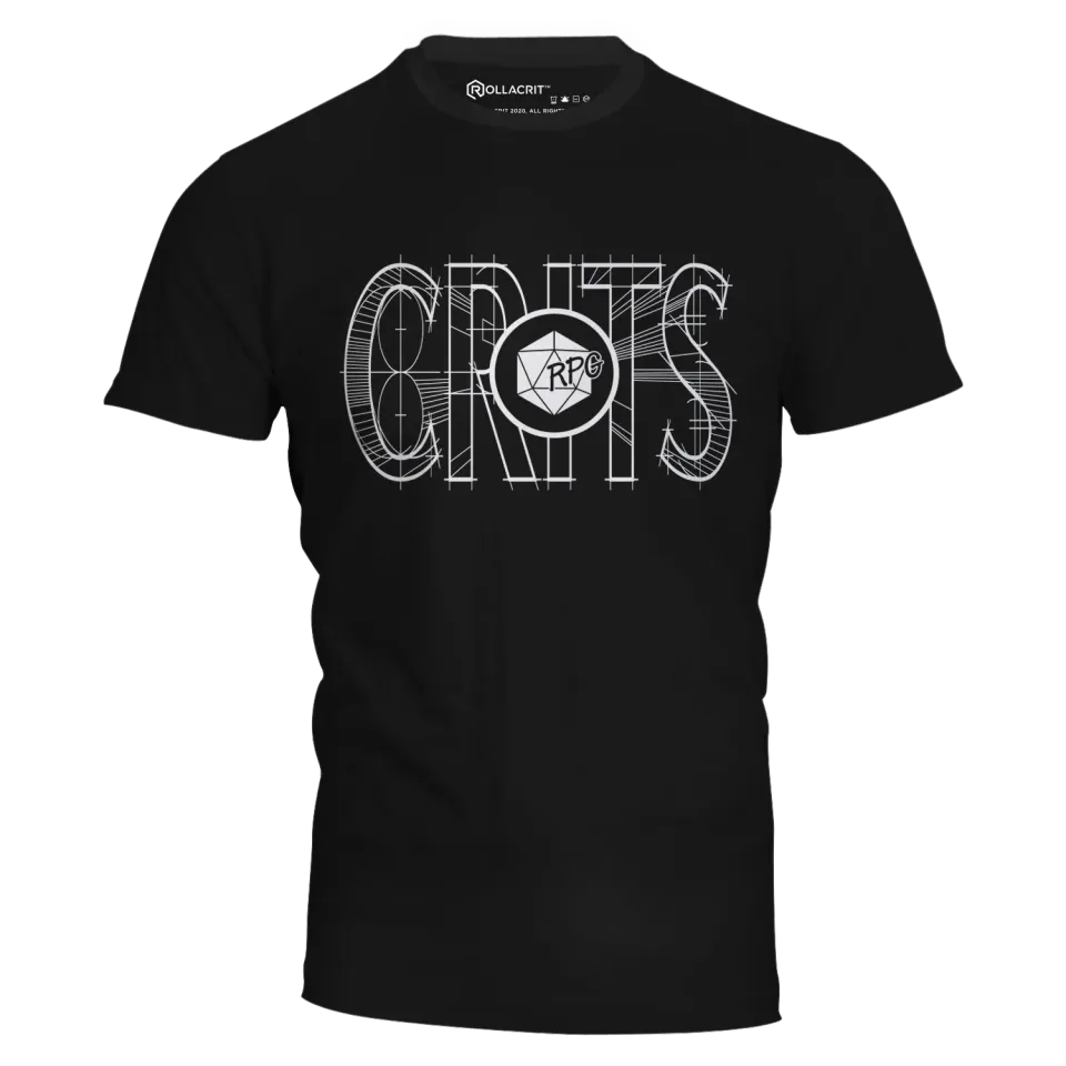 Roll A Crit RPG Crits T-shirt katoen unisex maat M