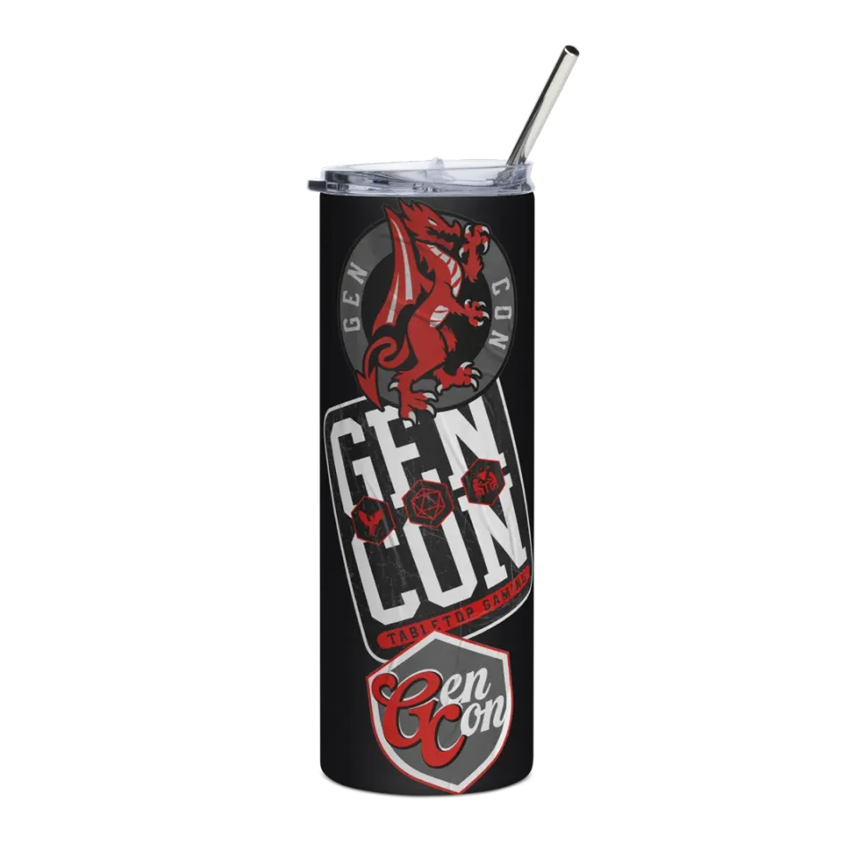Roll A Crit Gen Con Sticker rvs tumbler 600 ml