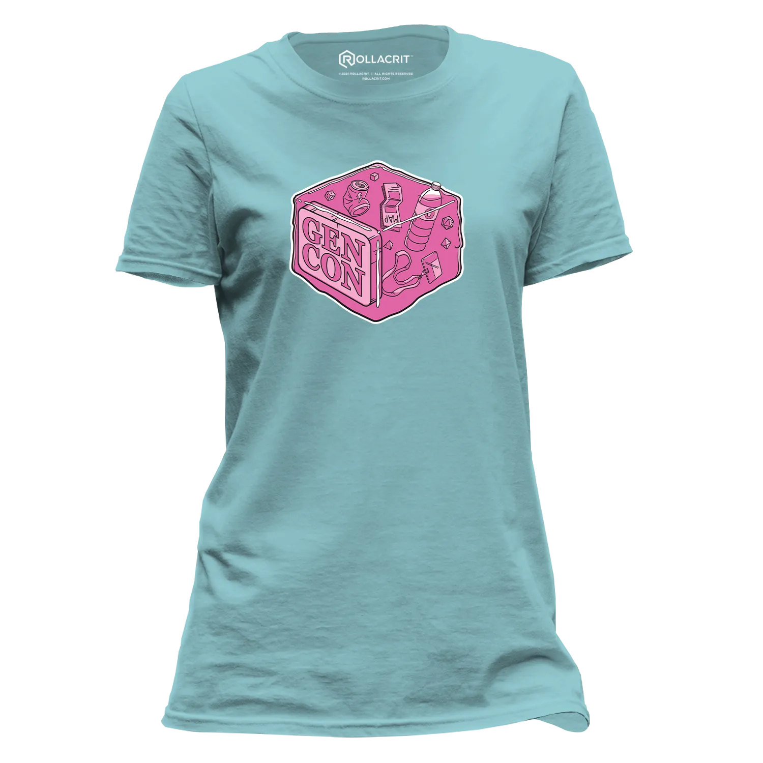 Gen Con Pink Gelatinous Cube femme T-shirt katoen