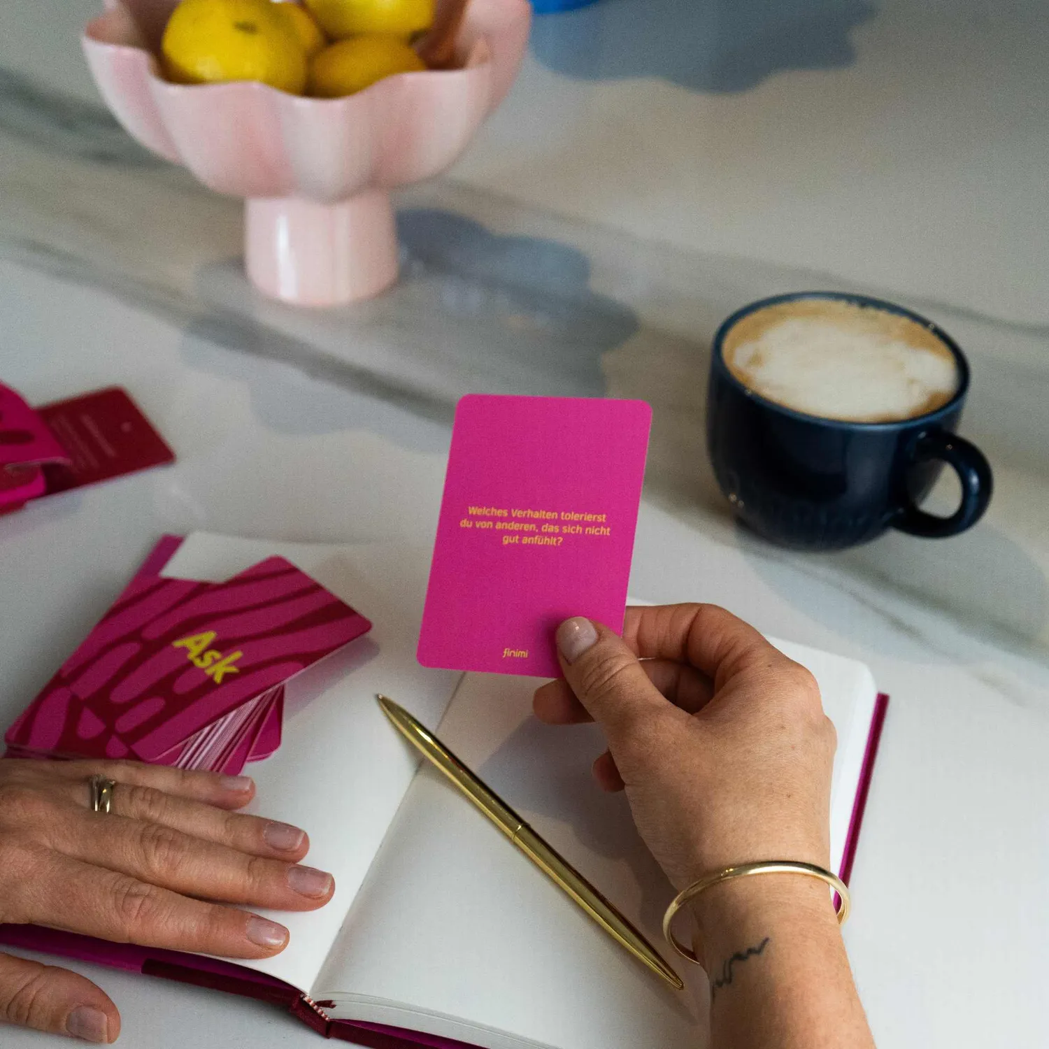 Finimi Ask & Task Selflove kaartspel 52 kaarten zelfvertrouwen