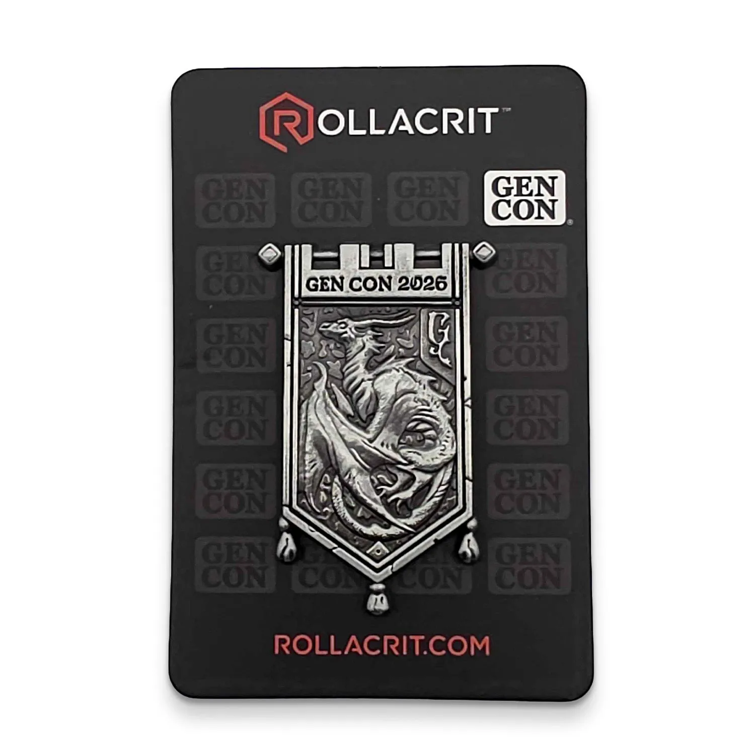 Roll A Crit Gen Con 2026 year pin 3,8 cm