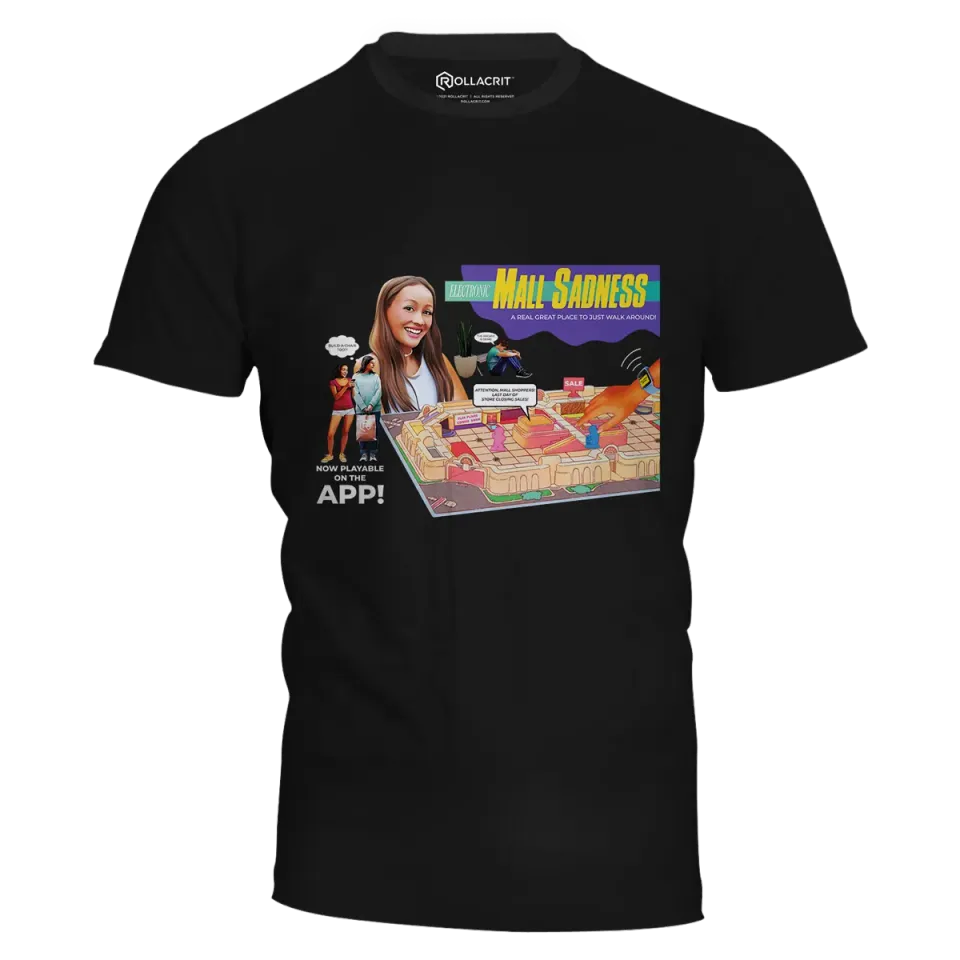 Roll A Crit Mall Sadness T-shirt unisex katoen