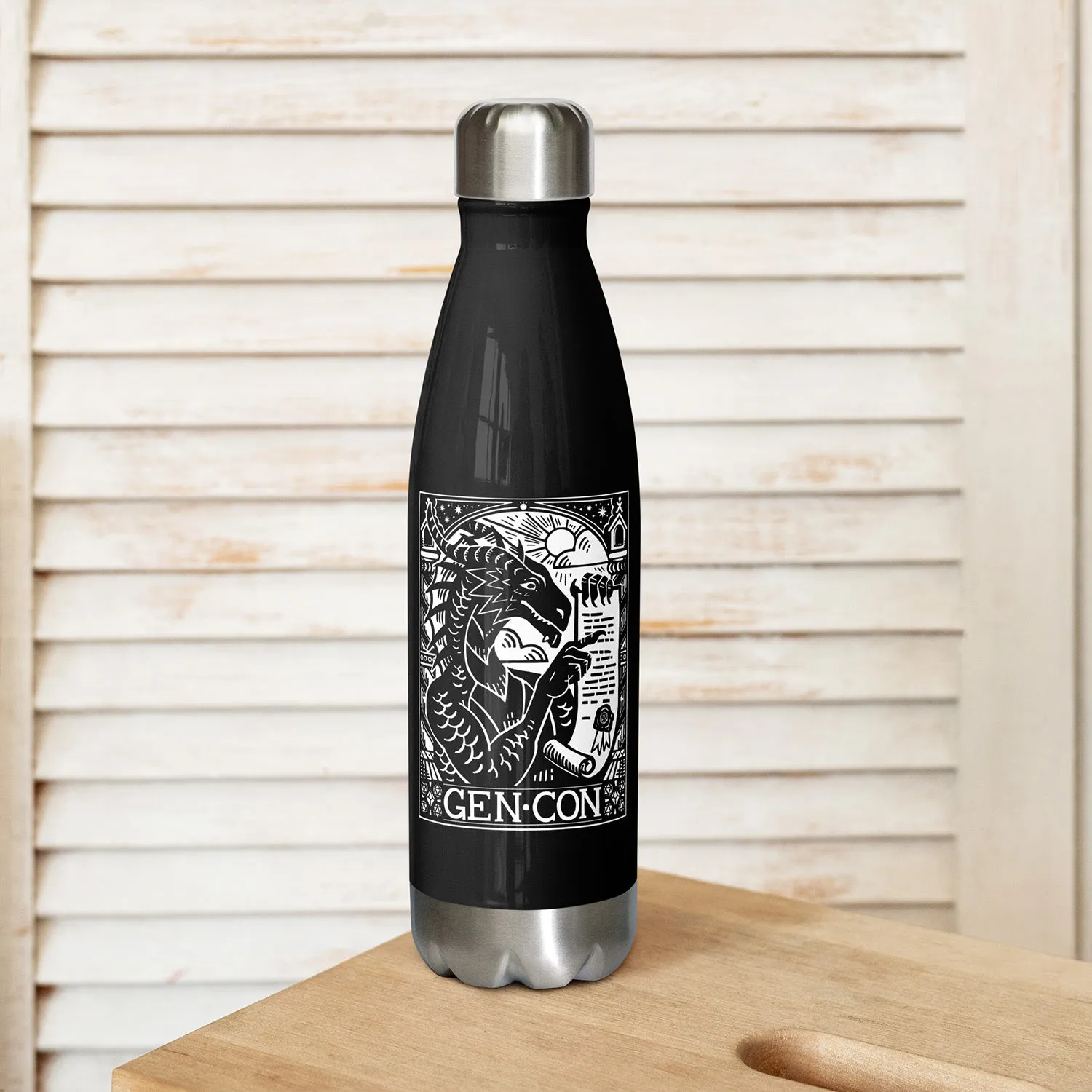 Roll A Crit Gen Con Genevieve waterfles 500ml rvs