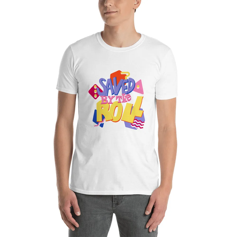 Roll A Crit Saved by the Roll T-shirt zwart katoen