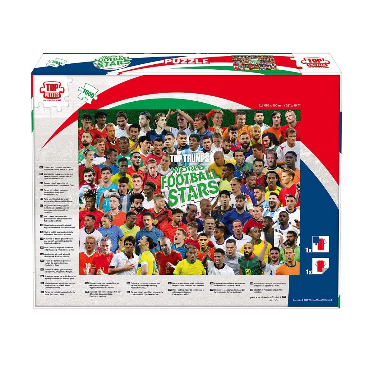 Top Trumps World Football Stars puzzel 1000 stukjes