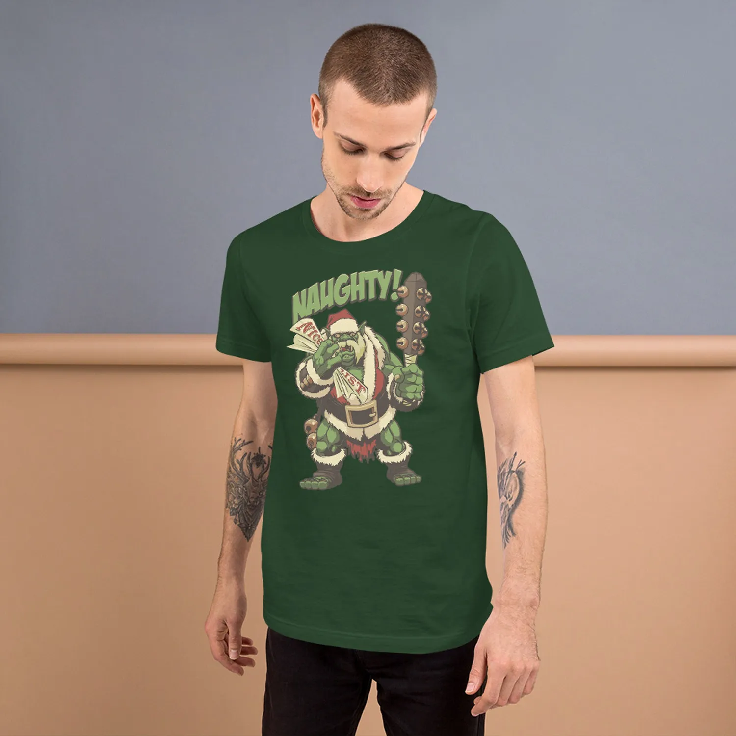 Roll A Crit Holiday Naughty Ogre T-shirt slim fit kerst
