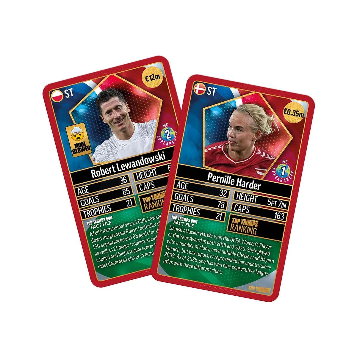 Top Trumps World Football Stars Top 200 kaartspel Chrome Red