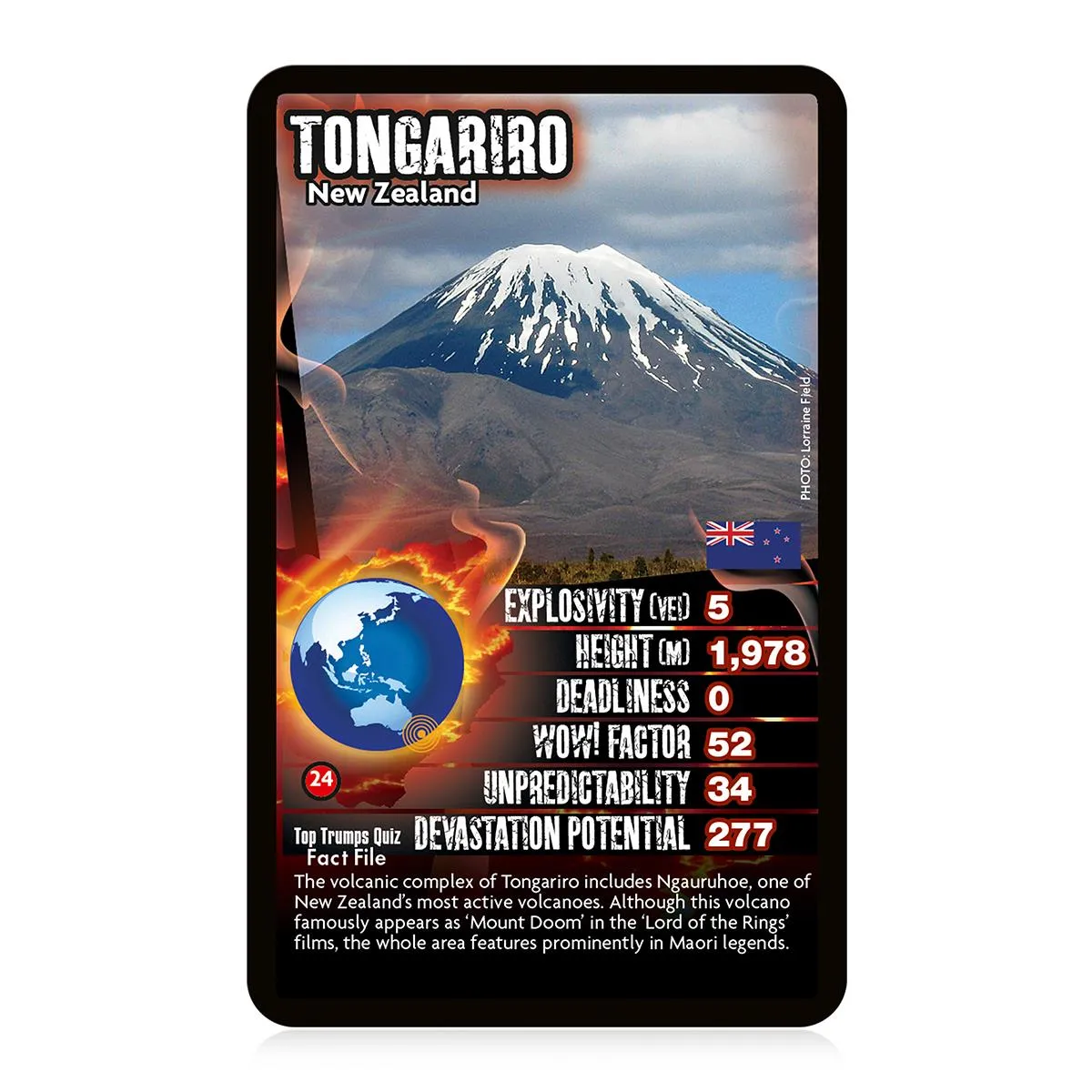 Top Trumps Volcanoes kaartspel vulkanen leerzaam