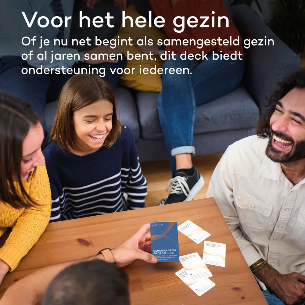 Vertellis Gemengd Gezin en Groei Deck kaartspel 60 kaarten