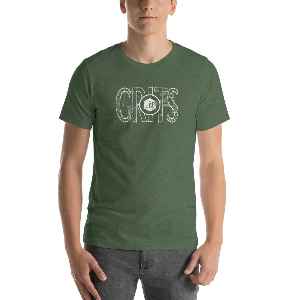 Roll A Crit RPG Crits slim fit T-shirt heather royal