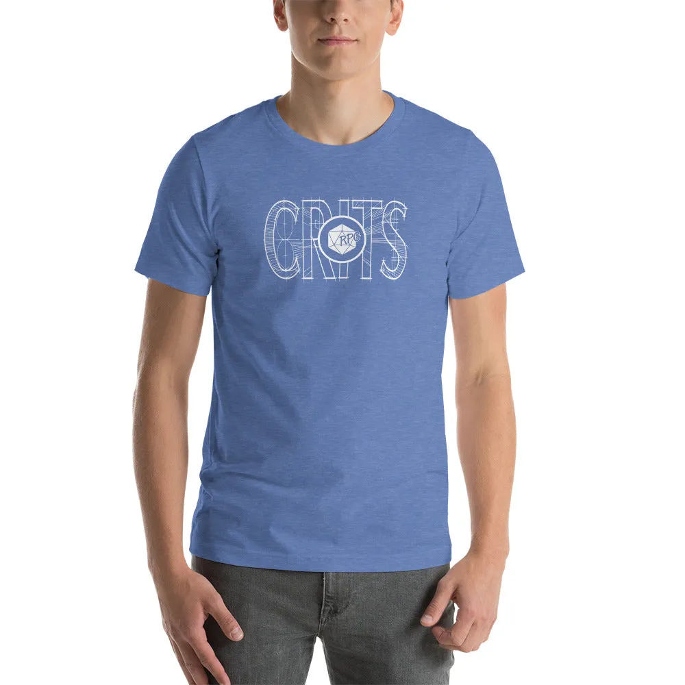 Roll A Crit RPG Crits slim fit T-shirt heather royal