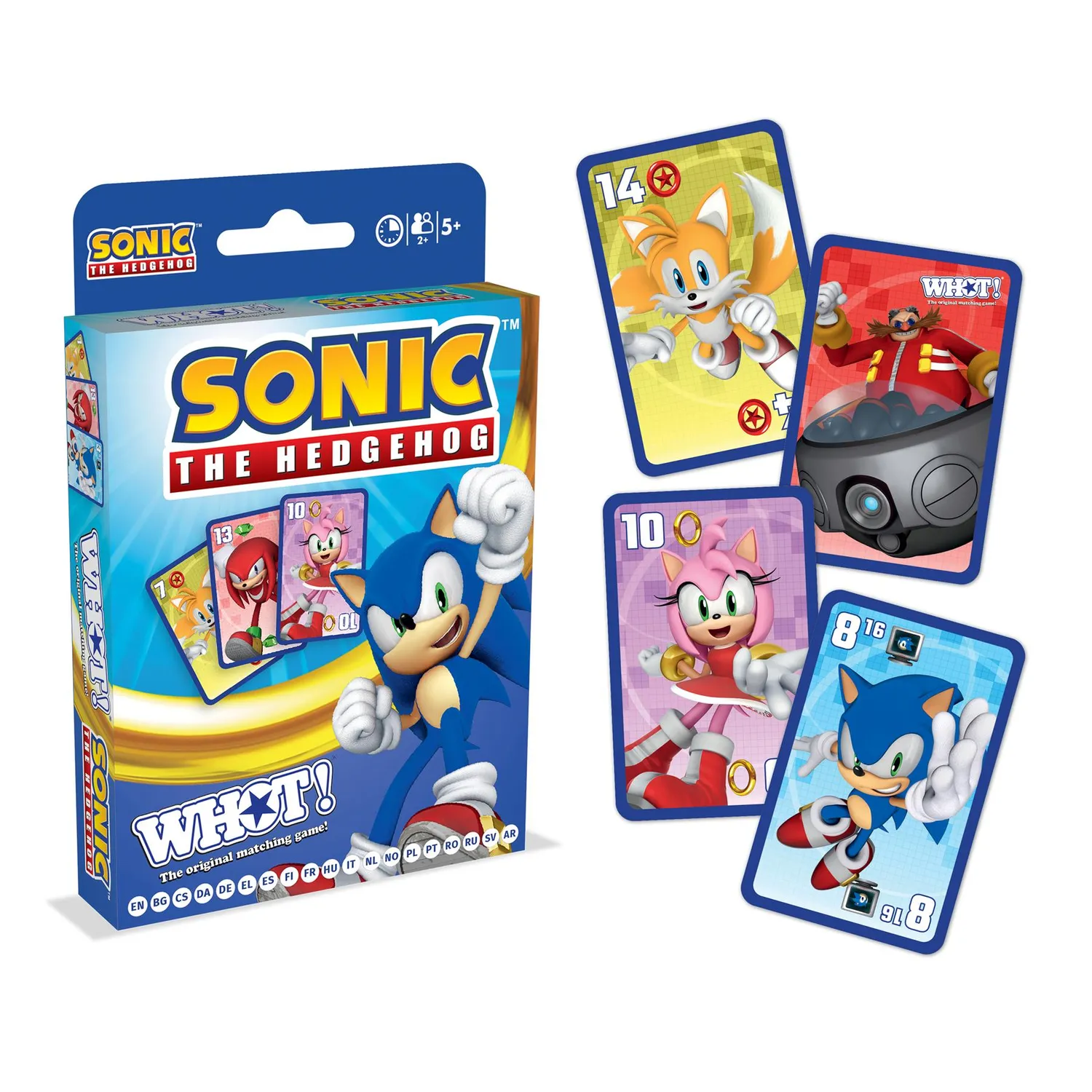 Top Trumps Sonic the Hedgehog WHOT kaartspel reiseditie