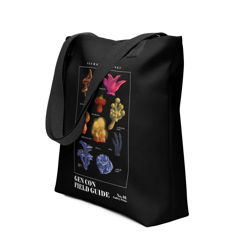 Gen Con Alchemic Fungi tote bag 15x15 zwart 10L