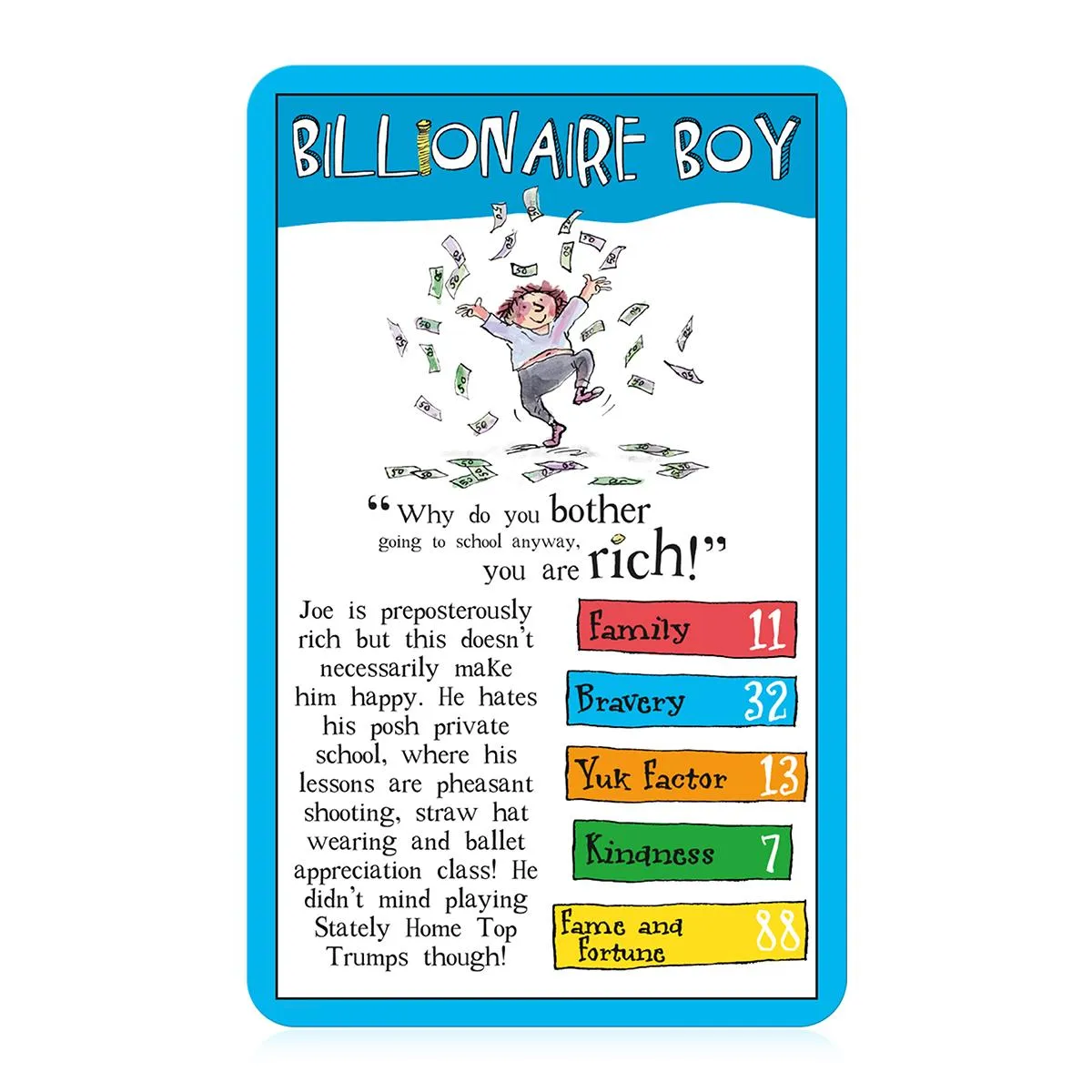 Top Trumps World of David Walliams kaartspel boeken