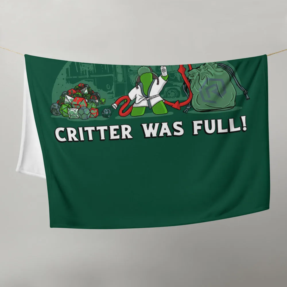 Roll A Crit Critter Was Full deken 127x153 cm polyester