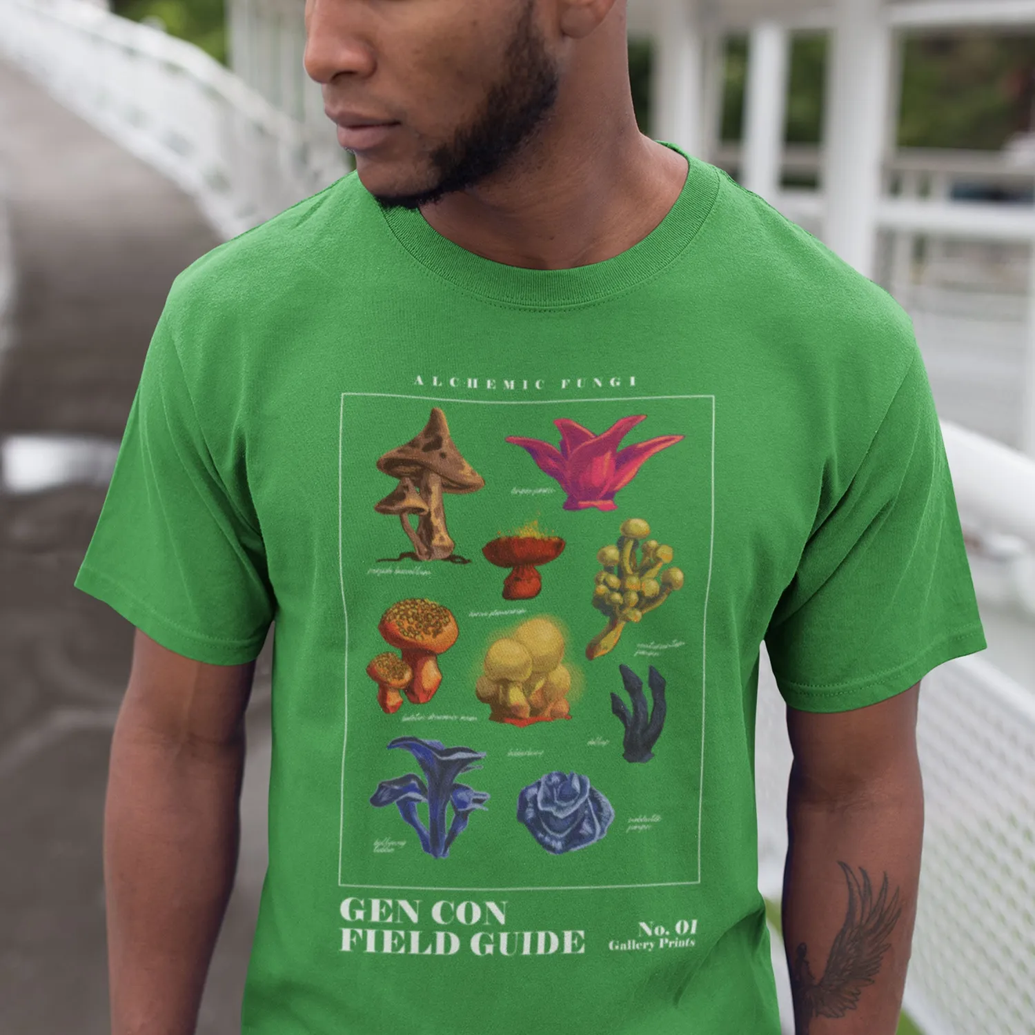 Gen Con Alchemic Fungi t-shirt uniseks katoen