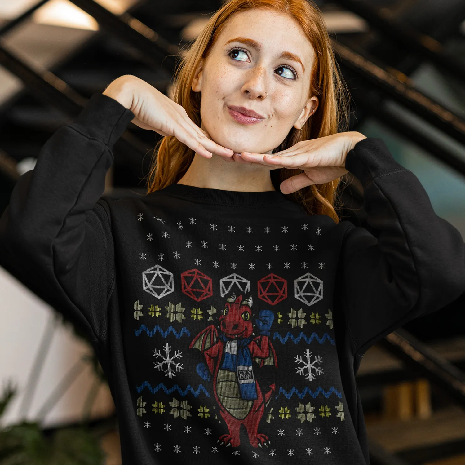 Roll A Crit Gen Con Genevieve sweatshirt unisex katoen