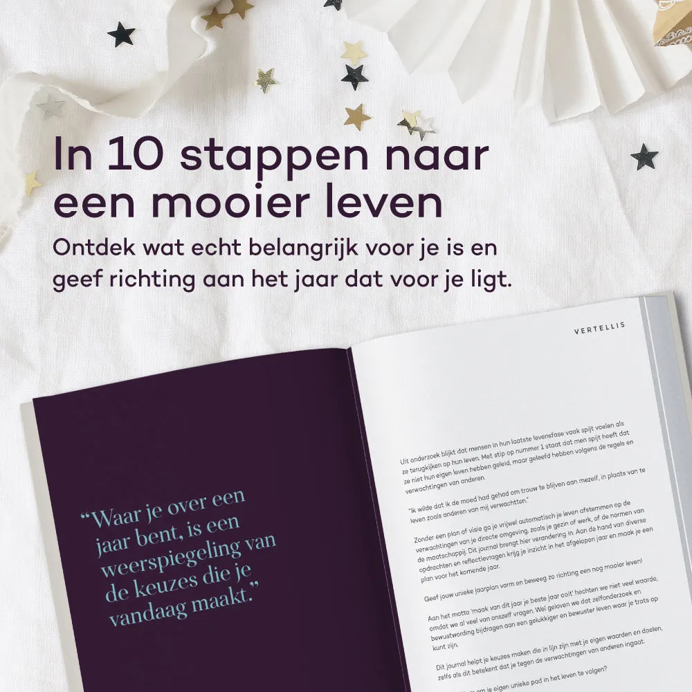 Vertellis Jaarplan journal reflectie doelen