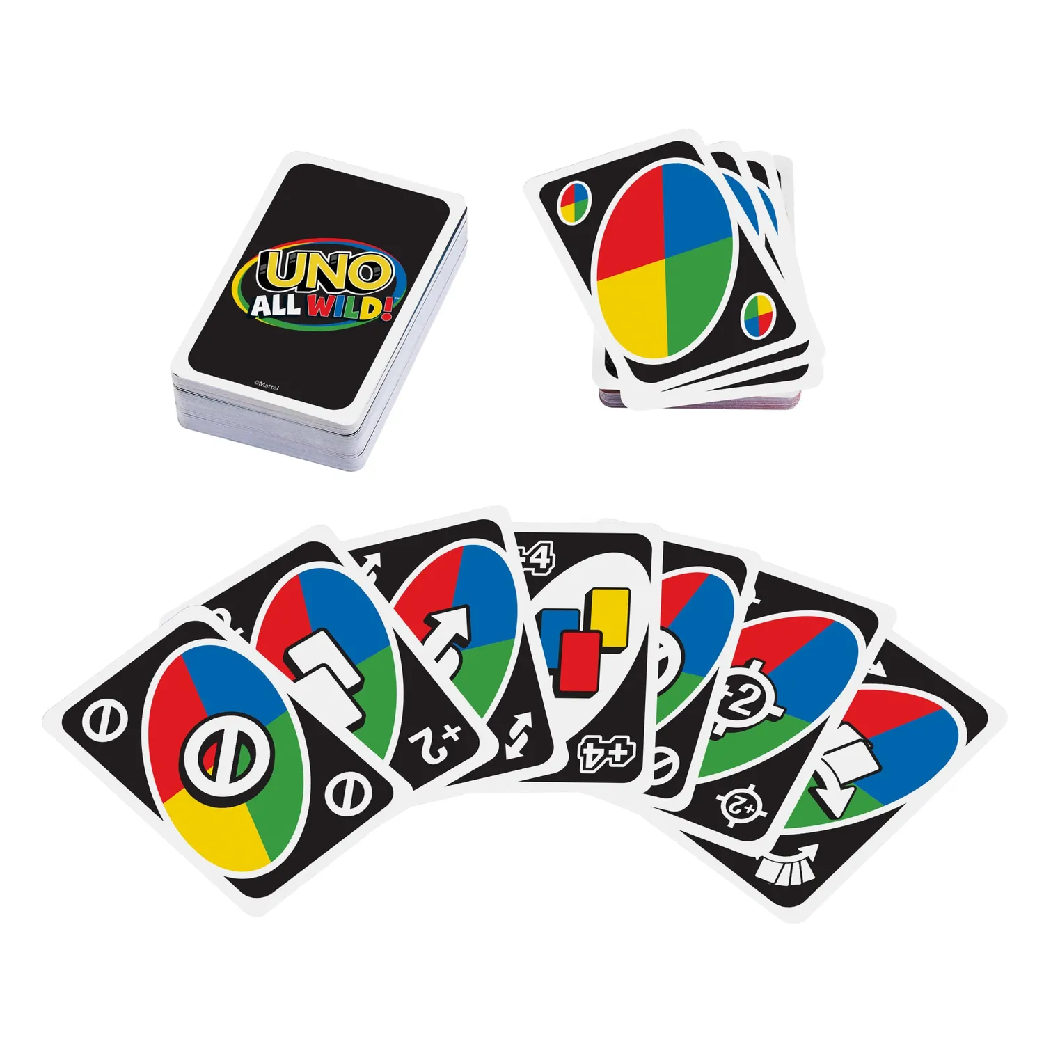 UNO All Wild kaartspel met alleen maar jokers