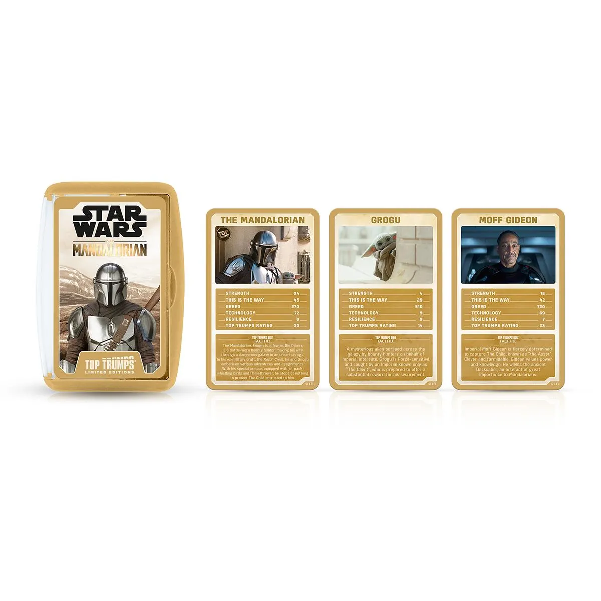 Top Trumps The Mandalorian kaartspel Star Wars goud