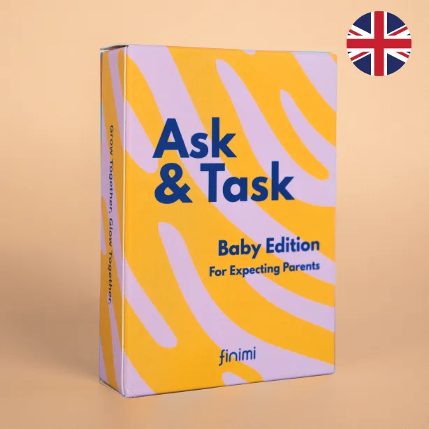 Finimi Ask & Task Geburt kaartspel 52 kaarten ouders-to-be