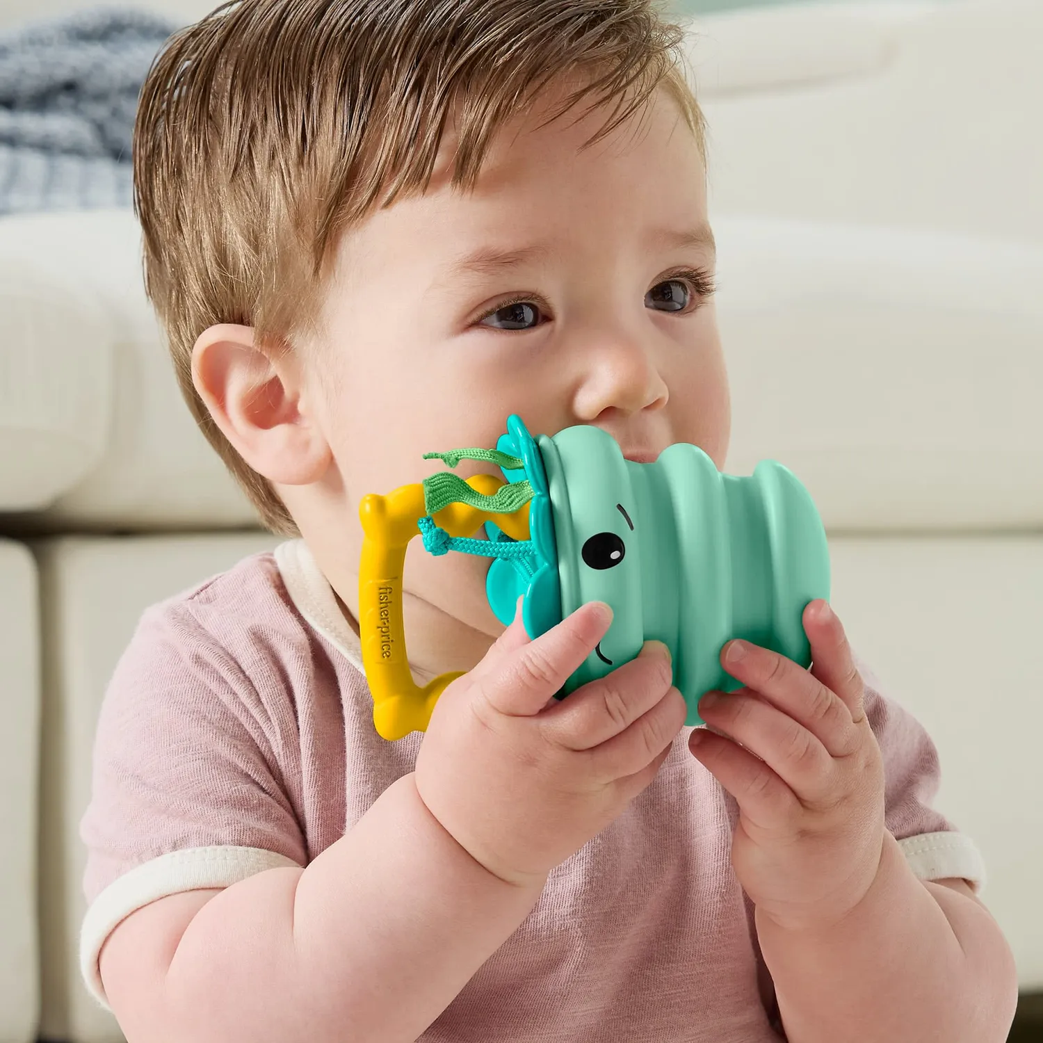 Fisher-Price Squishseas siliconen rammelaar voor baby’s