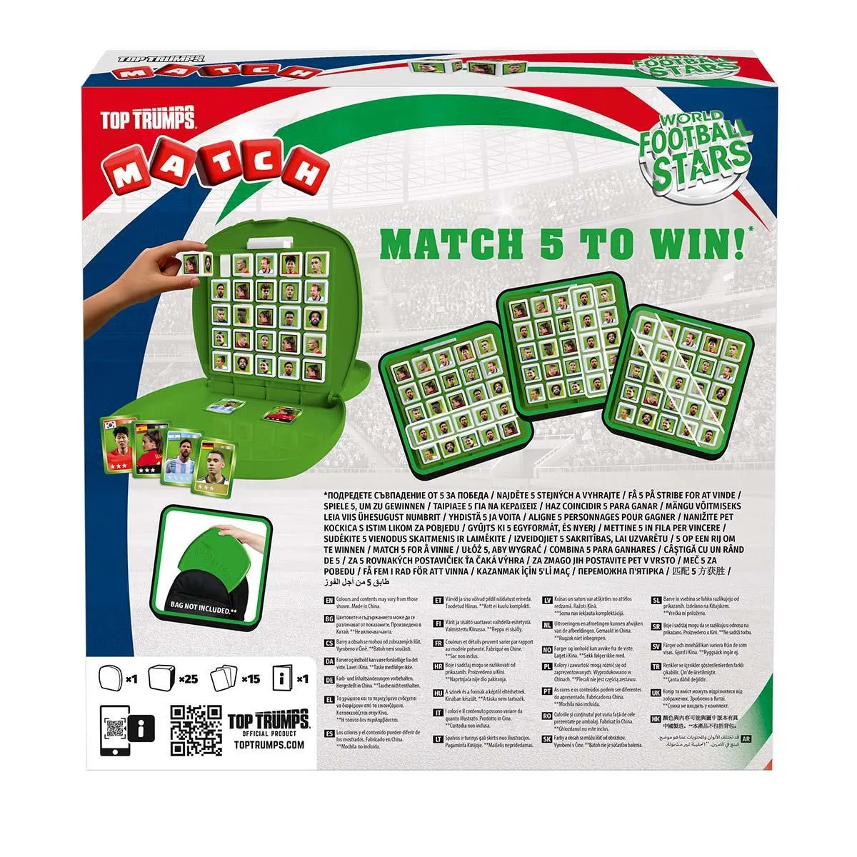 Top Trumps Match World Football Stars kubusspel duo