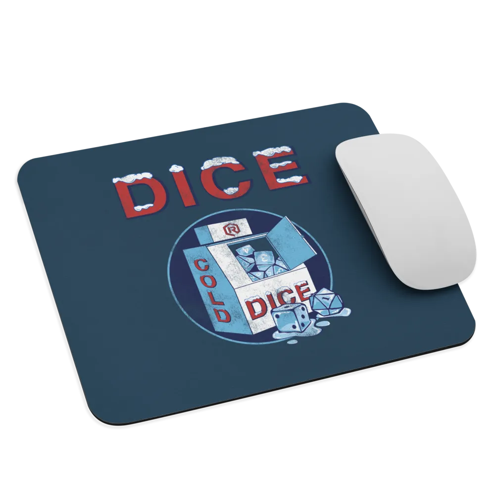 Roll A Crit ICE Dice muismat 22x18 cm winter