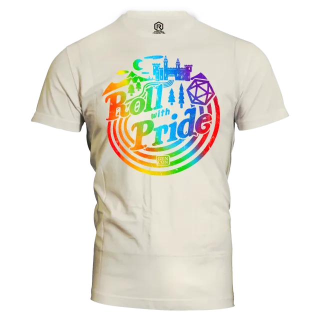 Roll A Crit Gen Con 2024 Roll With Pride T-Shirt Katoen