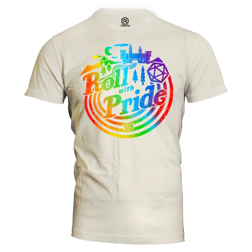Roll A Crit Gen Con 2024 Roll With Pride T-Shirt Katoen