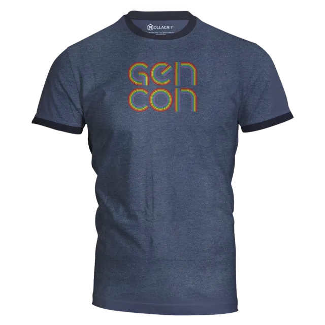 Gen Con Retro Pride katoenen T-shirt unisex