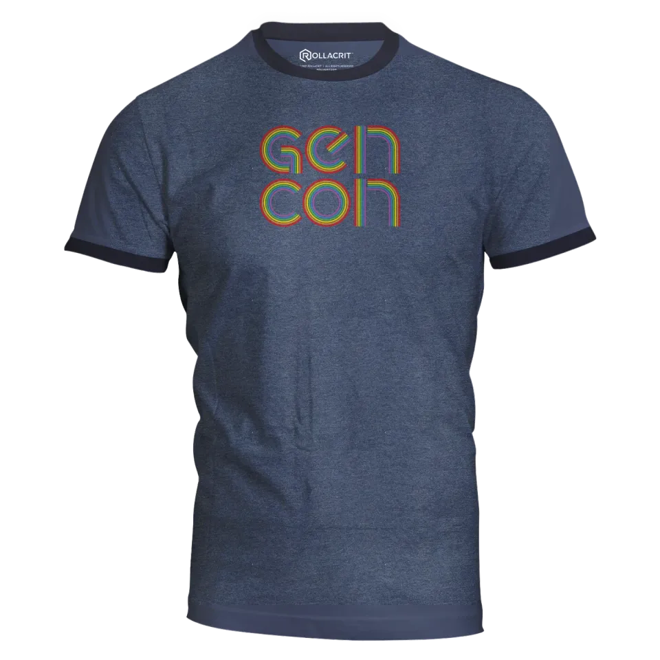 Gen Con Retro Pride katoenen T-shirt unisex