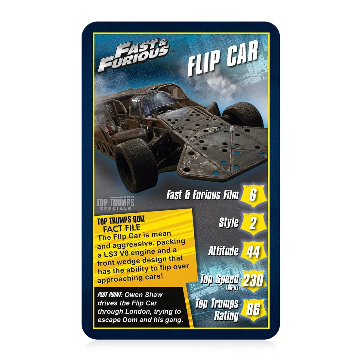Top Trumps Fast & Furious kaartspel filmwagens editie