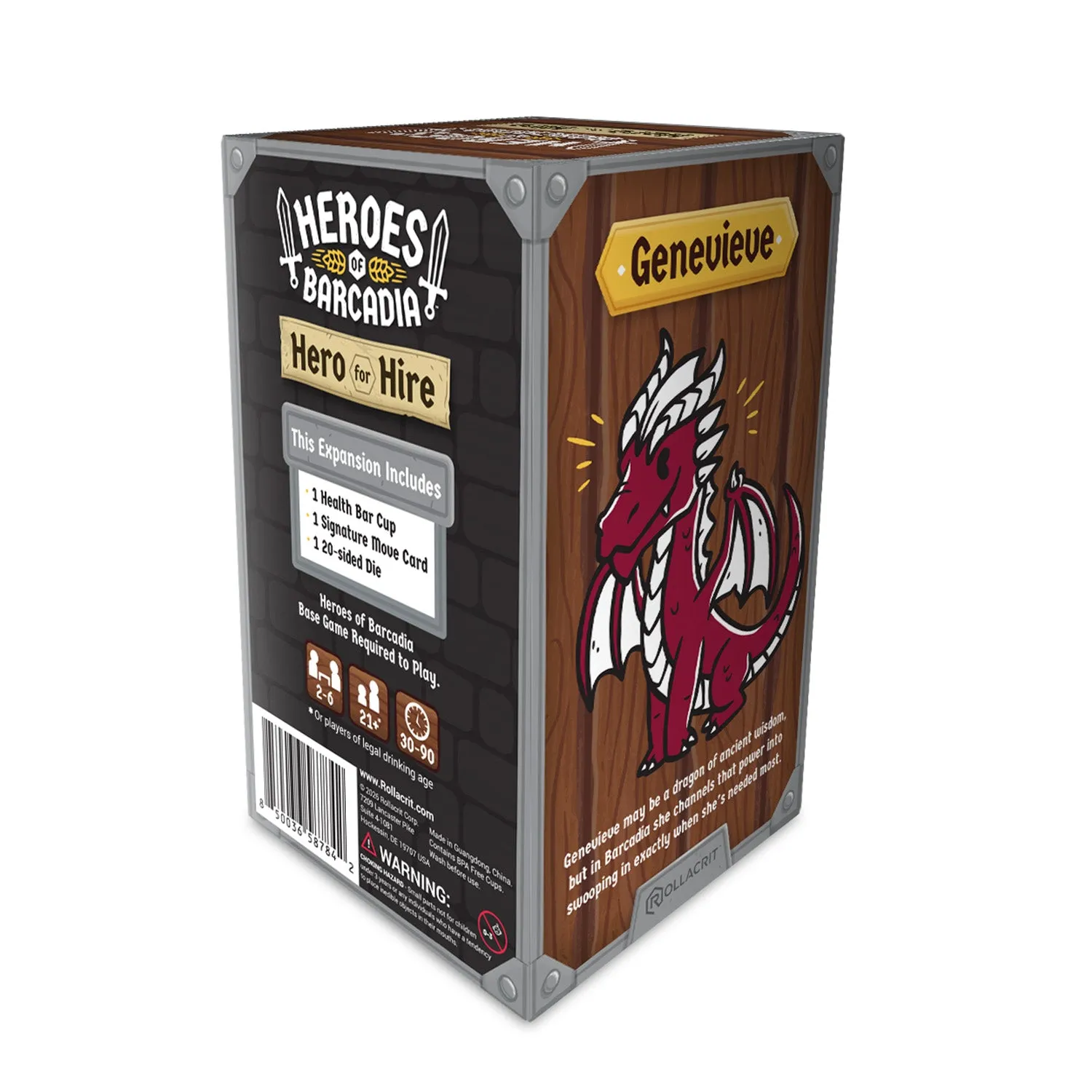 Roll A Crit Heroes of Barcadia Genevieve personagebeker