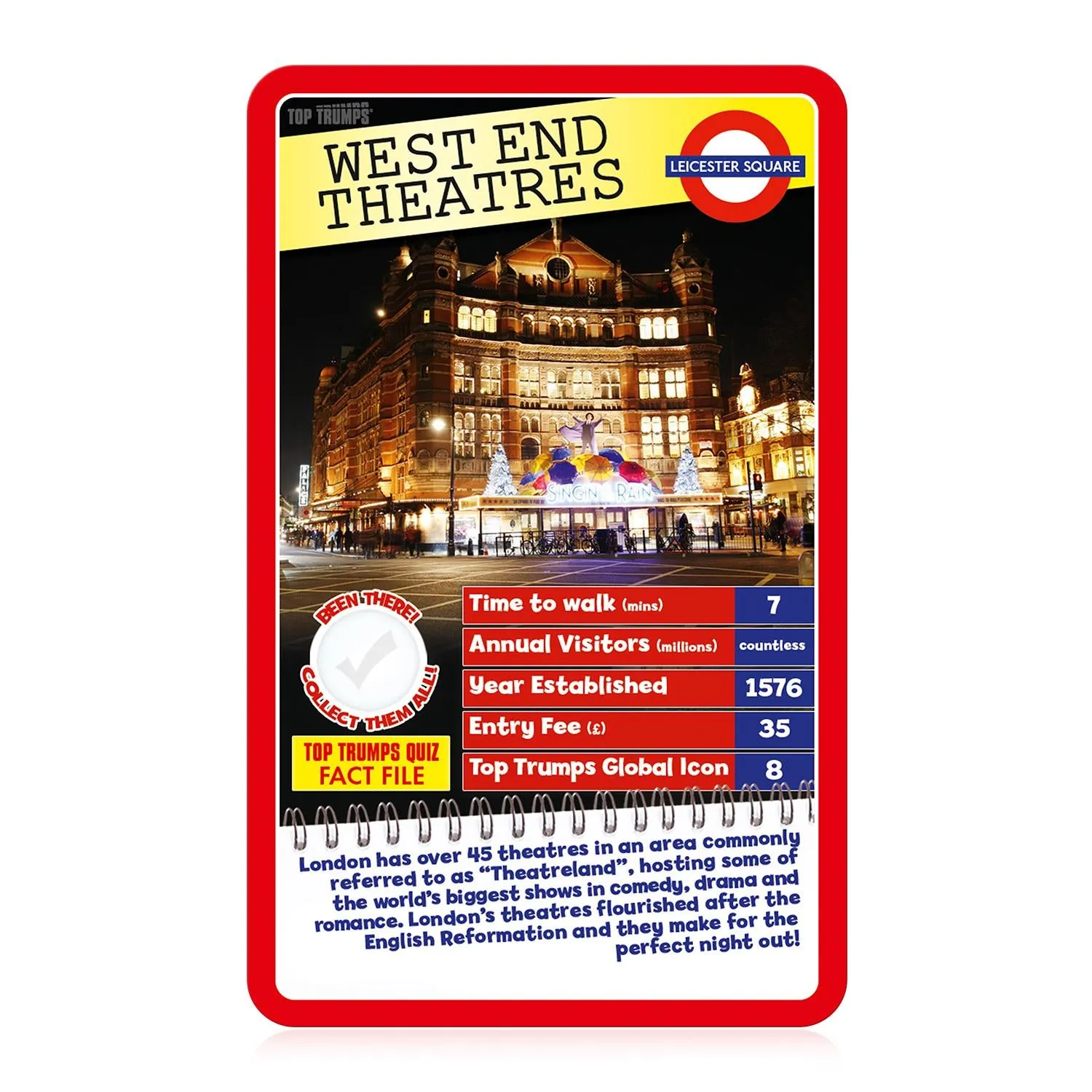 Top Trumps London 30 Things to See kaartspel bezienswaardigheden