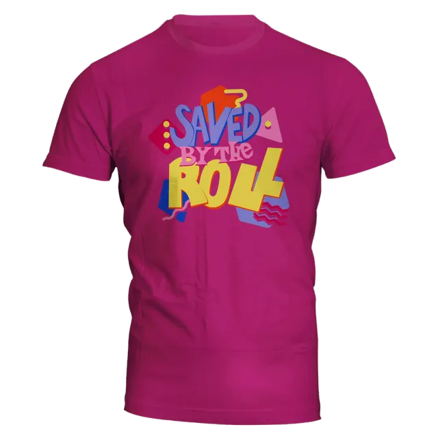 Rollacrit Saved by the Roll slim fit T-shirt berry