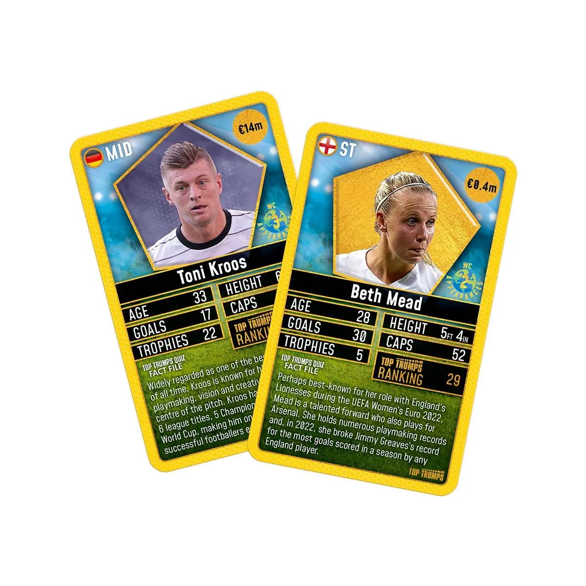 Top Trumps World Football Stars Top 200 Pack 2 kaartspel