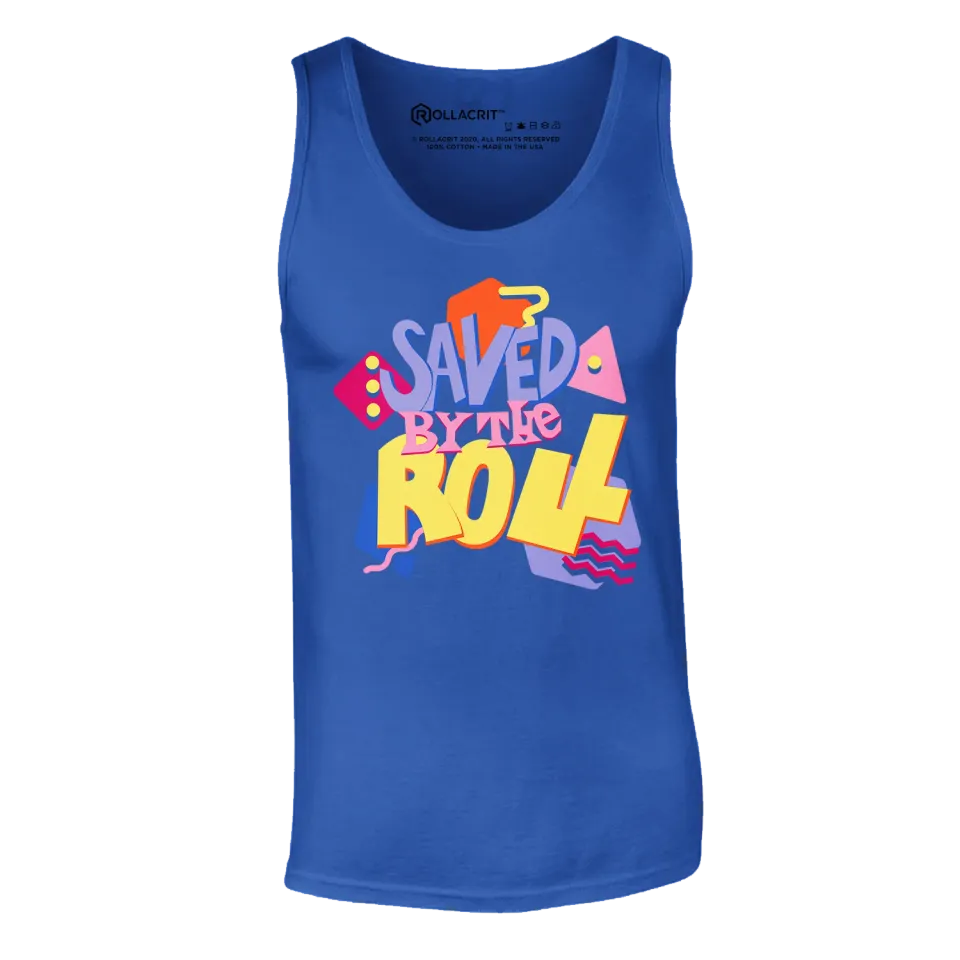 Roll A Crit Saved by the Roll tank top zwart katoen