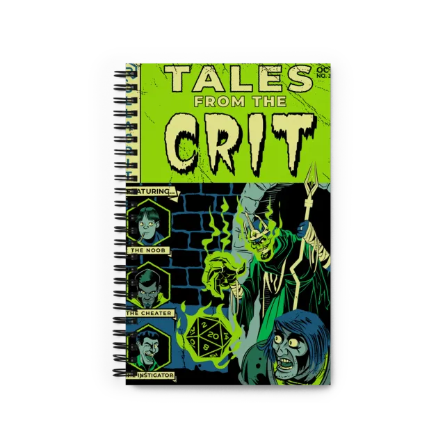 Roll A Crit Tales from the Crit journal dotted