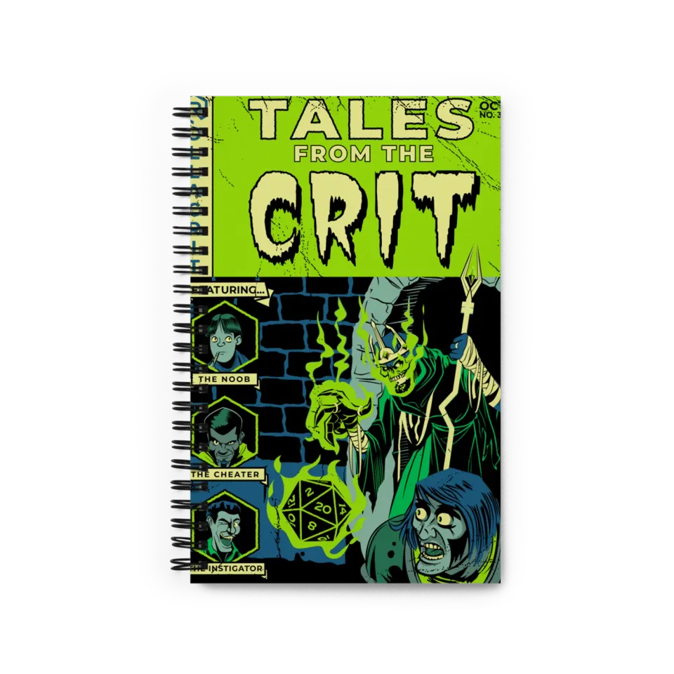 Roll A Crit Tales from the Crit journal dotted