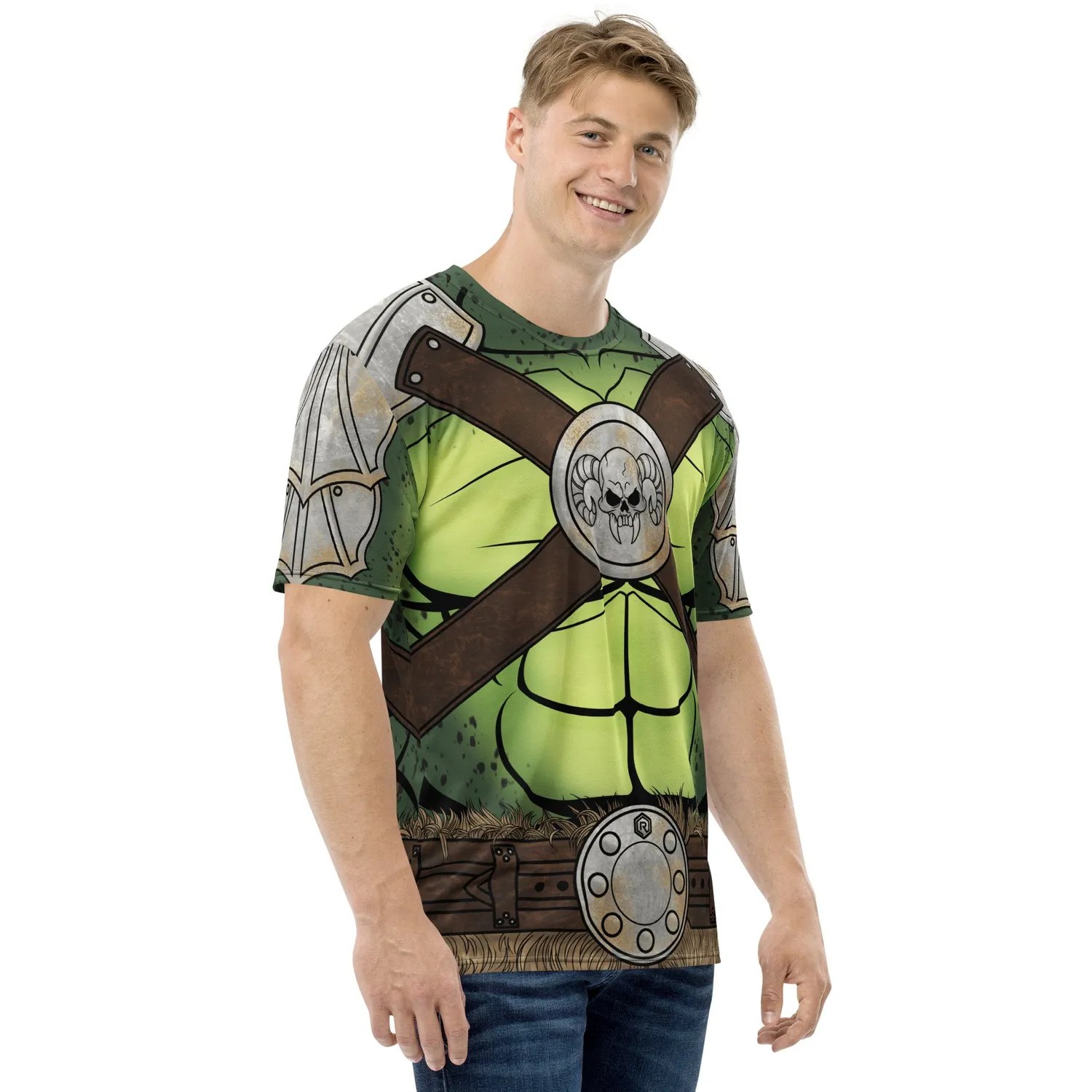 Roll A Crit Ogre all-over T-shirt stretch